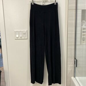 Stretch Jersey Knit Wide-Leg Pant
